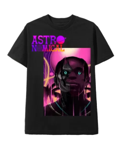 Astronomical Travis Scott Tee Shirt Black