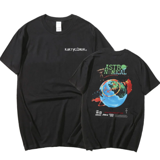 Astro Nomical Travis Scott Black T Shirt