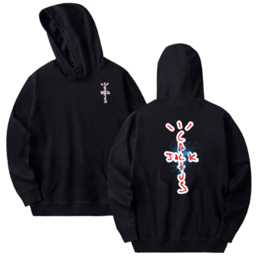 Cactus Jack Black Hoodie