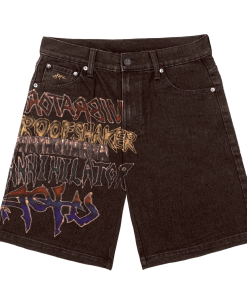 Cactus Jack Brown Jeans Shorts