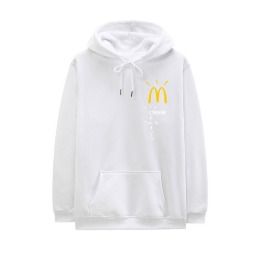 Cactus Jack McDonalds Crew White Hoodie