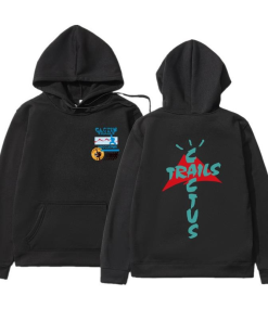 Cactus Jack Streetwear Hoodie Black