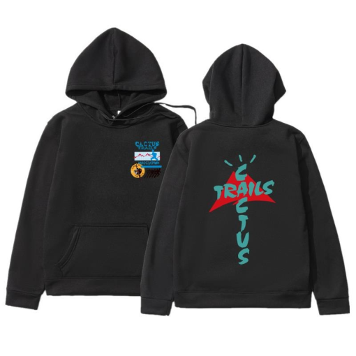 Cactus Jack Streetwear Hoodie Black