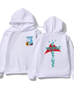 Cactus Jack Streetwear White Hoodie