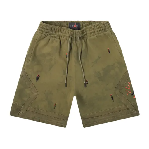 Travis Scott Air Jordan Washed Suede Shorts