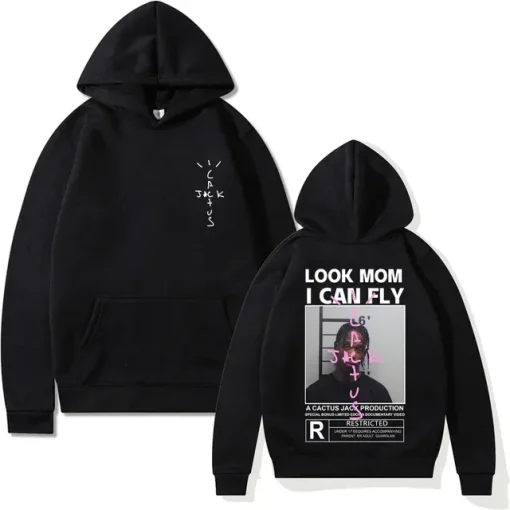 Black Cactus Jack Look Mom Hoodie