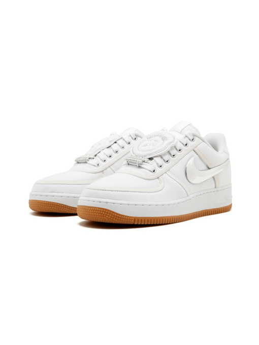 Travis Scott Air Force 1 Low White Sneakers