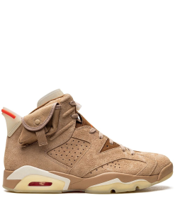 Travis Scott Air Jordan 6 Retro SP British Khaki Promo Sample Sneakers