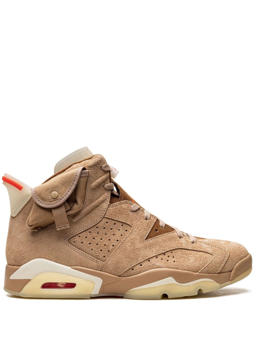 Travis Scott Air Jordan 6 Retro SP British Khaki Promo Sample Sneakers