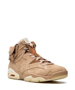 Travis Scott Air Jordan 6 Retro SP British Khaki Promo Sample Sneakers