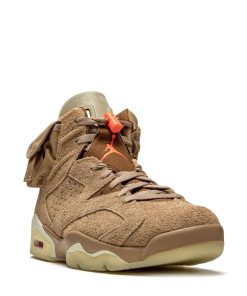 Travis Scott Air Jordan 6 Retro Sample British Khaki Sneakers