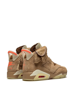 Travis Scott Air Jordan 6 Retro Sample British Khaki Sneakers