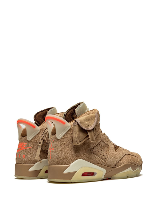 Travis Scott Air Jordan 6 Retro Sample British Khaki Sneakers