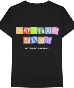 Travis Scott Cactus Jack Black T-shirt