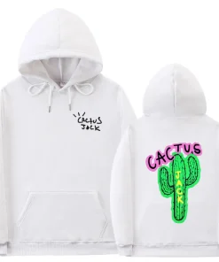 Travis Scott Cactus Jack White Hoodie