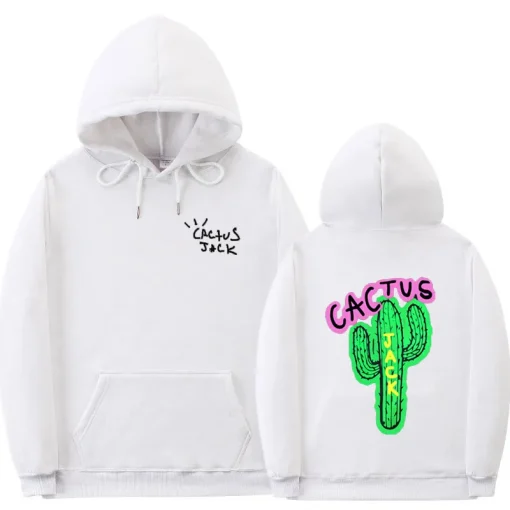 Travis Scott Cactus Jack White Hoodie