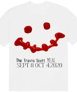 Travis Scott White Ketchup T-shirt