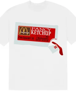 Travis Scott White Ketchup T-shirt