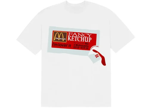 Travis Scott White Ketchup T-shirt