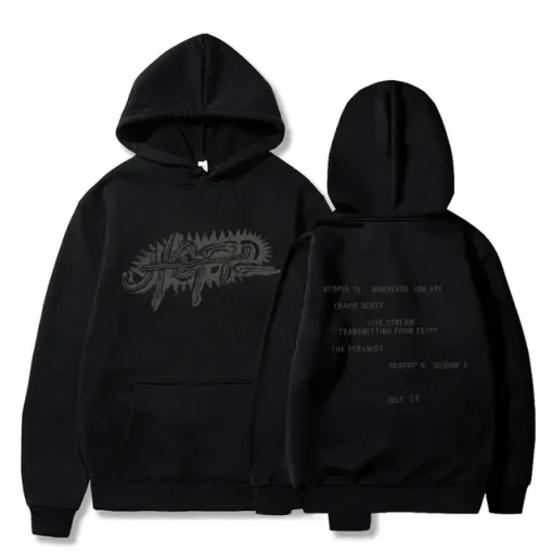 Utopia Travis Scott Utopia Black Hoodie