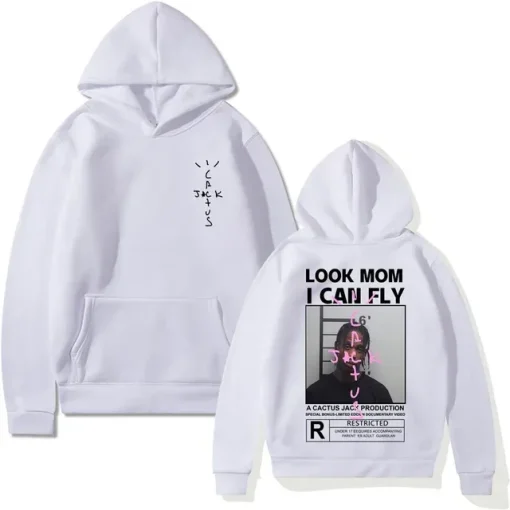 White Cactus Jack Look Mom Hoodie