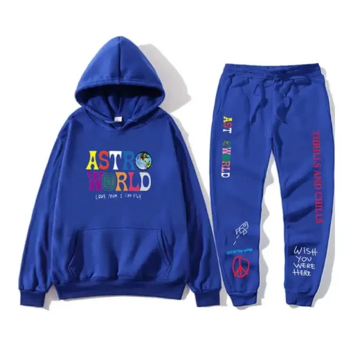 Travis Scott Astroworld Blue Tracksuit